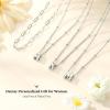 imageTurandoss Personalized Bubble Letter Necklace  Layered Gold Initial Tiny Small Pendent Necklaces for Women Dainty Gold Initial Choker Paperclip Chain Necklace Gold Jewelry for Women GiftsSilver