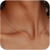 imageTurandoss Gold Chain Necklace for Women Trendy  Dainty 14K Real Gold Plated Cuban Necklace Snake Necklace Disc Chain Necklace Gold Multi Layered Paperclip Chain Necklace Gold Jewelry Gifts for WomenBead Chain
