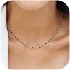 Green Emerald Bead Gemstone Chain