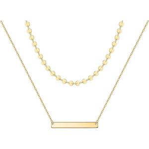 imageTurandoss Dainty Gold Choker Necklaces for Women  14K Gold Plated Handmade Medallion Snake Link Chain Cross Star Moon Adjustable Simple Choker Necklaces for Women JewelryCoinsBar