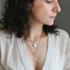 imageGold Layered Initial Necklaces for Women 14K Gold Plated Dainty Layering Paperclip Link Chain Necklace Personalized Toggle Clasp Coin Initial Pendant Layered Necklaces for Women Gold JewelryG