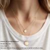 imageTurandoss Dainty Layered Choker Necklace Handmade 14K Gold Plated Y Pendant Necklace Multilayer Bar Disc Necklace Adjustable Layering Choker Necklaces for Women2PCS  DiscDisc