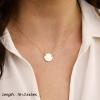 imageTurandoss Dainty Layered Choker Necklace Handmade 14K Gold Plated Y Pendant Necklace Multilayer Bar Disc Necklace Adjustable Layering Choker Necklaces for Women2PCS  Small DiscDisc