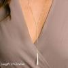imageTurandoss Dainty Layered Choker Necklace Handmade 14K Gold Plated Y Pendant Necklace Multilayer Bar Disc Necklace Adjustable Layering Choker Necklaces for Women4PCS  BeadBarHammered DiscRod