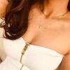 imageTurandoss Dainty Layered Choker Necklace Handmade 14K Gold Plated Y Pendant Necklace Multilayer Bar Disc Necklace Adjustable Layering Choker Necklaces for Women3PCS  Link ChainBeads ChainEvil Eye