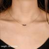 imageTurandoss Dainty Layered Choker Necklace Handmade 14K Gold Plated Y Pendant Necklace Multilayer Bar Disc Necklace Adjustable Layering Choker Necklaces for Women3PCS  AmethystBarHammered Disc