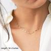 imageTurandoss Dainty Layered Choker Necklace Handmade 14K Gold Plated Y Pendant Necklace Multilayer Bar Disc Necklace Adjustable Layering Choker Necklaces for Women3PCS  ChainBarDisc