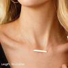 imageTurandoss Dainty Layered Choker Necklace Handmade 14K Gold Plated Y Pendant Necklace Multilayer Bar Disc Necklace Adjustable Layering Choker Necklaces for Women3PCS  PearlBarDisc