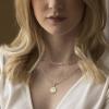 imageTurandoss Dainty Layered Choker Necklace Handmade 14K Gold Plated Y Pendant Necklace Multilayer Bar Disc Necklace Adjustable Layering Choker Necklaces for Women2PCS  B  Papercilp ChainCoin