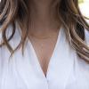 imageTurandoss Dainty Layered Choker Necklace Handmade 14K Gold Plated Y Pendant Necklace Multilayer Bar Disc Necklace Adjustable Layering Choker Necklaces for Women3PCS  Link ChainBeads ChainCZ Evil Eye