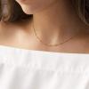 imageTurandoss Dainty Layered Choker Necklace Handmade 14K Gold Plated Y Pendant Necklace Multilayer Bar Disc Necklace Adjustable Layering Choker Necklaces for Women2PCS  ChainHammered Disc