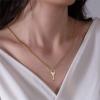 imageTurandoss Dainty Layered Choker Necklace Handmade 14K Gold Plated Y Pendant Necklace Multilayer Bar Disc Necklace Adjustable Layering Choker Necklaces for Women2PCS  KeyLock