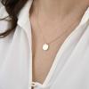 imageTurandoss Dainty Layered Choker Necklace Handmade 14K Gold Plated Y Pendant Necklace Multilayer Bar Disc Necklace Adjustable Layering Choker Necklaces for Women2PCS  DiscDisc