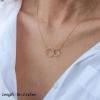 imageTurandoss Dainty Layered Choker Necklace Handmade 14K Gold Plated Y Pendant Necklace Multilayer Bar Disc Necklace Adjustable Layering Choker Necklaces for Women3PCS  Two CirclesBarHammered Disc