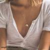 imageTurandoss Dainty Layered Choker Necklace Handmade 14K Gold Plated Y Pendant Necklace Multilayer Bar Disc Necklace Adjustable Layering Choker Necklaces for Women3PCS  AmethystBarHammered Disc