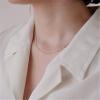 imageTurandoss Dainty Layered Choker Necklace Handmade 14K Gold Plated Y Pendant Necklace Multilayer Bar Disc Necklace Adjustable Layering Choker Necklaces for Women3PCS  PearlsBeads ChainLock