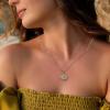 imageTurandoss Dainty Layered Choker Necklace Handmade 14K Gold Plated Y Pendant Necklace Multilayer Bar Disc Necklace Adjustable Layering Choker Necklaces for Women2PCS  A  Papercilp ChainHexagon