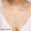 imageTurandoss Dainty Layered Choker Necklace Handmade 14K Gold Plated Y Pendant Necklace Multilayer Bar Disc Necklace Adjustable Layering Choker Necklaces for Women3PCS  PearlCurved BarBar