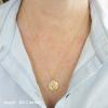 imageTurandoss Gold Layered Necklaces for Women  14K Gold Plated Handmade Multilayer Bar Pearls Coin Disc Moon Butterfly Medallion Adjustable Dainty Layered Choker Necklaces for Women Jewelry2PCS  Small BeeBig Bee