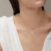 imageTurandoss Gold Layered Necklaces for Women  14K Gold Plated Handmade Multilayer Bar Pearls Coin Disc Moon Butterfly Medallion Adjustable Dainty Layered Choker Necklaces for Women Jewelry3PCS  Two CircleBarCross