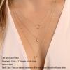 imageTurandoss Gold Layered Necklaces for Women  14K Gold Plated Handmade Multilayer Bar Pearls Coin Disc Moon Butterfly Medallion Adjustable Dainty Layered Choker Necklaces for Women Jewelry3PCS  CircleCZ TriangleCircle Lariat