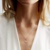 imageTurandoss Gold Layered Necklaces for Women  14K Gold Plated Handmade Multilayer Bar Pearls Coin Disc Moon Butterfly Medallion Adjustable Dainty Layered Choker Necklaces for Women Jewelry3PCS  Rose Gold New MoonFull MoonCrescent Moon