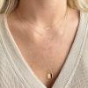 imageTurandoss Gold Layered Necklaces for Women  14K Gold Plated Handmade Multilayer Bar Pearls Coin Disc Moon Butterfly Medallion Adjustable Dainty Layered Choker Necklaces for Women Jewelry3PCS  PearlsTwo CircleLock