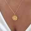 imageTurandoss Gold Layered Necklaces for Women  14K Gold Plated Handmade Multilayer Bar Pearls Coin Disc Moon Butterfly Medallion Adjustable Dainty Layered Choker Necklaces for Women Jewelry2PCS  Small BeeBig Bee