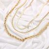 imageTurandoss Gold Paperclip Chain Necklace for Women 14K Gold Plated Dainty Paperclip Link Chain Necklace Medallion Evil Eye Star Lightning Heart Butterfly Oval Link Paperclip Chain Necklaces for WomenPaperclip ChainHerringbone Chain