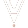 3PCS Rose Gold - Pearls&Bar&Hammered Disc