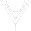 3PCS Silver - Chain&Triangle&Bar