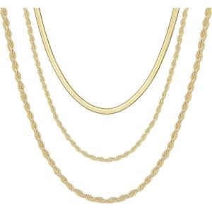 imageTurandoss Gold Paperclip Chain Necklace for Women 14K Gold Plated Dainty Paperclip Link Chain Necklace Medallion Evil Eye Star Lightning Heart Butterfly Oval Link Paperclip Chain Necklaces for WomenPaperclip ChainHerringbone Chain