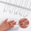 imageS925 Sterling Silver Sideways Initial Necklaces for Women Dainty Hypoallergenic Sterling Silver Letter AZ Pendant Necklace Silver Sideways Initial Letter Necklace for Women Girls Jewelry GiftsS