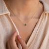 imageTurandoss Gold Diamond Necklace for Wome  Gold Plated Genuine or Created Round Birthstone Necklace Birthday Valentines Christmas 12 Months Birthstone Necklaces for Women Gold Jewelry Gifts11NovNatural Swiss Blue Topaz