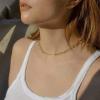 imageTurandoss Gold Necklaces for Women  14K Gold Plated Lock Evil Eye Medallion Vintage Coin Necklace Bee Sun Moon Shell Gold Chain Necklace Layered Paperclip Chain Necklaces for Women Jewelry Gifts4Queen Elizabeth Coin