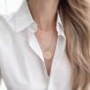 imageTurandoss Gold Necklaces for Women  14K Gold Plated Lock Evil Eye Medallion Vintage Coin Necklace Bee Sun Moon Shell Gold Chain Necklace Layered Paperclip Chain Necklaces for Women Jewelry Gifts3Layered Evil Eye