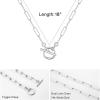 imageTurandoss Gold Necklaces for Women  14K Gold Plated Lock Evil Eye Medallion Vintage Coin Necklace Bee Sun Moon Shell Gold Chain Necklace Layered Paperclip Chain Necklaces for Women Jewelry Gifts1Toggle ClaspSilver