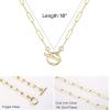 imageTurandoss Gold Necklaces for Women  14K Gold Plated Lock Evil Eye Medallion Vintage Coin Necklace Bee Sun Moon Shell Gold Chain Necklace Layered Paperclip Chain Necklaces for Women Jewelry Gifts1Toggle Clasp