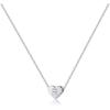 imageTurandoss Heart Initial Necklaces for Women 14K White Gold Filled Heart Pendant Letter Alphabet Necklace Initial Necklaces Jewelry for Women Heart Letter Initial Necklace Gifts for WomenR