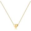 imageTurandoss Heart Initial Necklaces for Women Girls  14K Gold Filled Heart Pendant Letter Alphabet Necklace Tiny Initial Necklaces for Girls Gifts Heart Letter Initial Necklace Gifts for Girls TeensZ