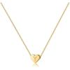 imageTurandoss Heart Initial Necklaces for Women Girls  14K Gold Filled Heart Pendant Letter Alphabet Necklace Tiny Initial Necklaces for Girls Gifts Heart Letter Initial Necklace Gifts for Girls TeensY
