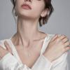 imageDF Color Moissanite Necklaces for Women 1CT DF Color VVS1 Clarity Lab Created Moissanite Wedding Jewelry S925 Sterling Silver Hypoallergenic Moissanite Pendant Necklaces for Women Girls Jewelry GiftClassic SixProng