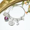 imageTurandoss Graduation Gifts for Her 2025  Inspirational Compass Bangle Bracelet She Believed She Could So She Did Silver Initial Bracelets Class of 2025 High School College Graduation Gifts for HerASilver