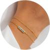 imageTurandoss Birthstone Bracelets for Women Dainty 14K Gold Plated Double Layers Stackable Emerald 12 Month Birthstone Cubic Zirconia Bracelets Trendy Birthday Mothers Day Jewelry Gifts for Women06JunAlexandrite