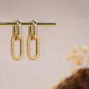 imageTurandoss Huggie Hoop Earrings for Women Girls Dainty 14K Gold Plated Twisted Rope Earring Hypoallergenic Cubic Zirconia Paperclip Link Drop Dangle Hoop Earring for Women Trendy Jewelry GiftsCZ Paperclip Huggie Hoop Earrings