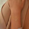 imageTurandoss Gold Initial Bracelets for Women Dainty 18K Real Gold Plated Layered Letter AZ Initial Bracelets Personalized 26 Alphabet Monogram Gold Bracelets for Women Jewelry Gifts TrendyZ