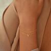 imageTurandoss Gold Initial Bracelets for Women Dainty 18K Real Gold Plated Layered Letter AZ Initial Bracelets Personalized 26 Alphabet Monogram Gold Bracelets for Women Jewelry Gifts TrendyV