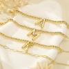 imageTurandoss Dainty Gold Bracelets for Women  AZ Bubble Initial Bracelets for Women Trendy Bilayer Bracelet Wearable Separately 2024 Christmas GiftsBirthday Gifts Ideas Gold Jewelry for WomenM