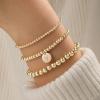 imageTurandoss Gold Bracelets for Women Gifts  Dainty 14K Gold Plated Stackable Beaded Bracelets for Women Trendy Gold Beaded Stacking Monogram Bracelet Gold Jewelry Gifts for WomenY