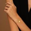 imageTurandoss Gold Initial Bracelets for Women Trendy Dainty 18K Real Gold Plated Layered Paperclip Chain Beaded Bracelets Personalized Disc Monogram Letter AZ Initial Bracelets for Women Jewelry GiftsS